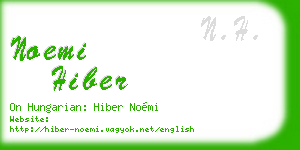 noemi hiber business card